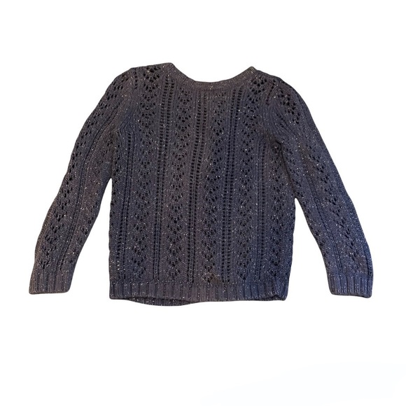 CARTER’S Brown Knit Button Down Cardigan with sparkle thread 6x - Picture 3 of 6